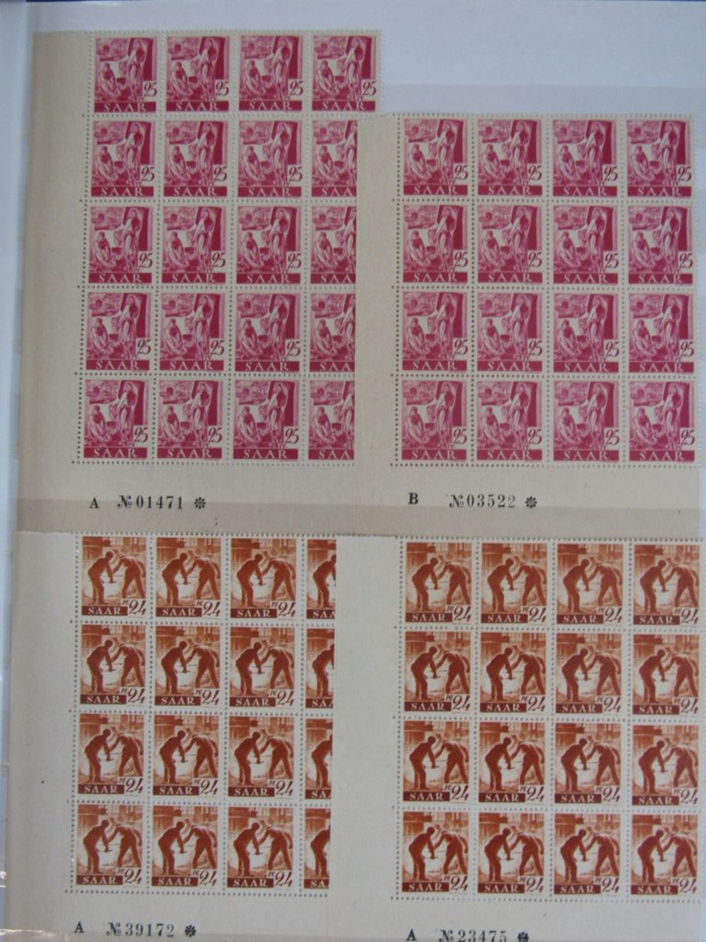 Karton Deutschland von AD - 50ger Jahre für den Spezialisten, Bogenteile, Marken usw. - Bild 10 aus 18