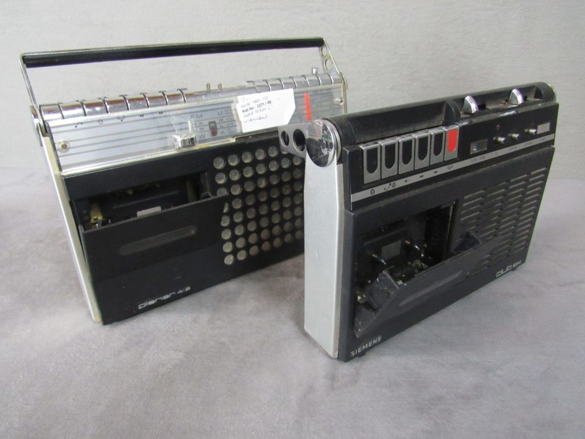 Zwei Vintage 70er Jahre Kofferradios Siemens Länge:30,5cm und 34cm - Bild 4 aus 9