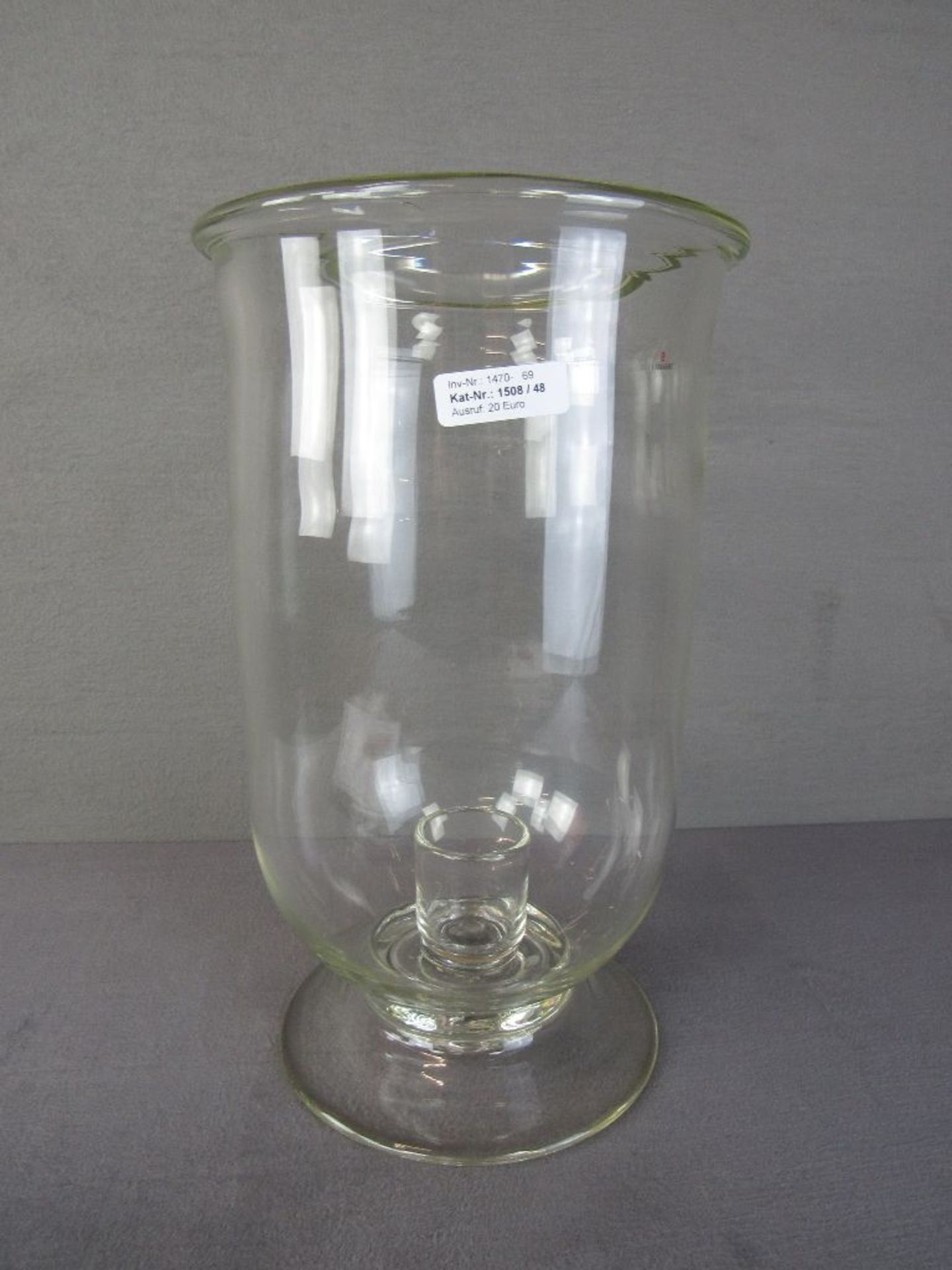 Großes Windlicht Vase Klarglas Lambert Höhe:43cm