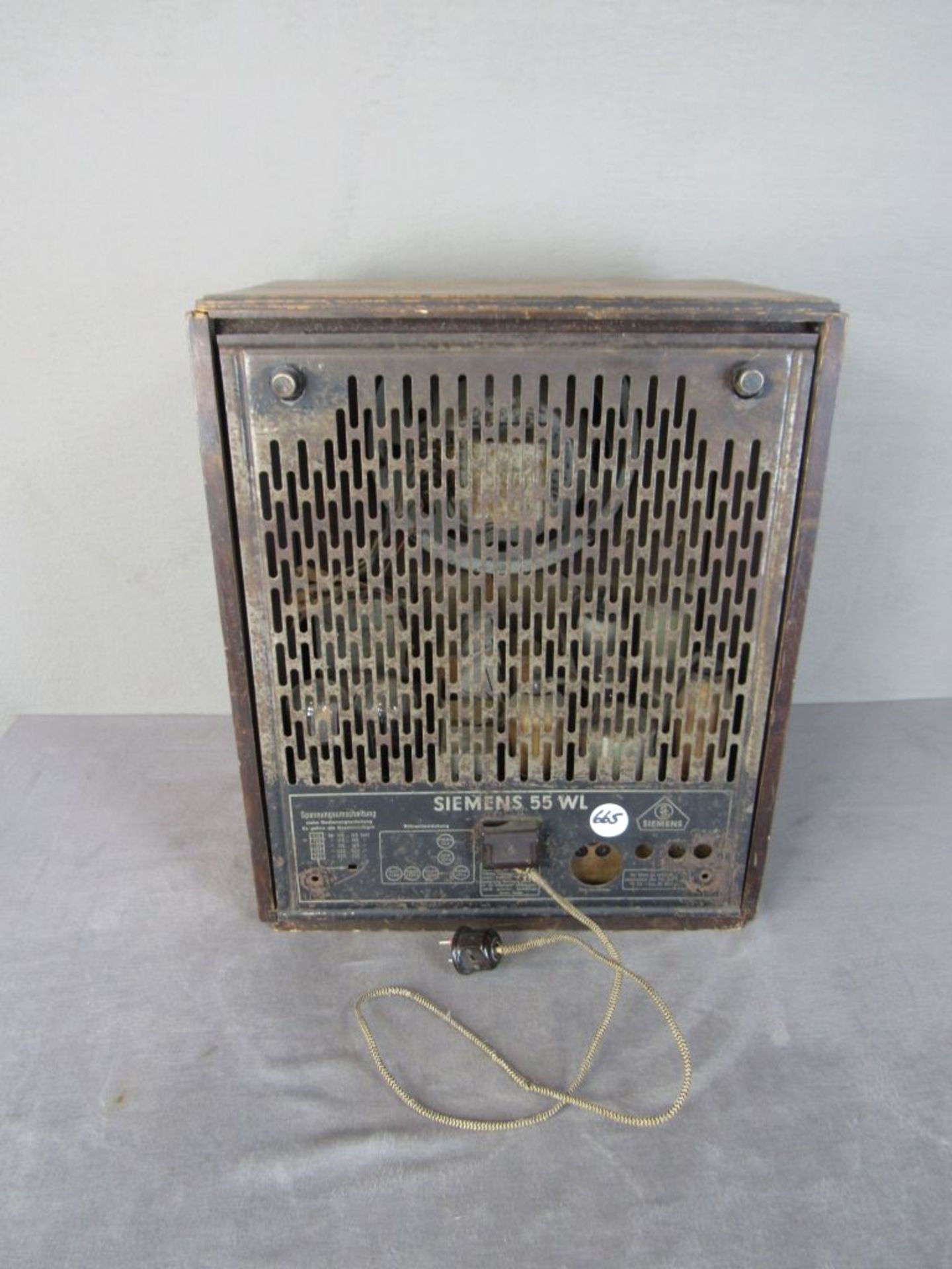 Röhrenradio Siemens 55WL von 1932-33 45x28x55cm - Bild 4 aus 6