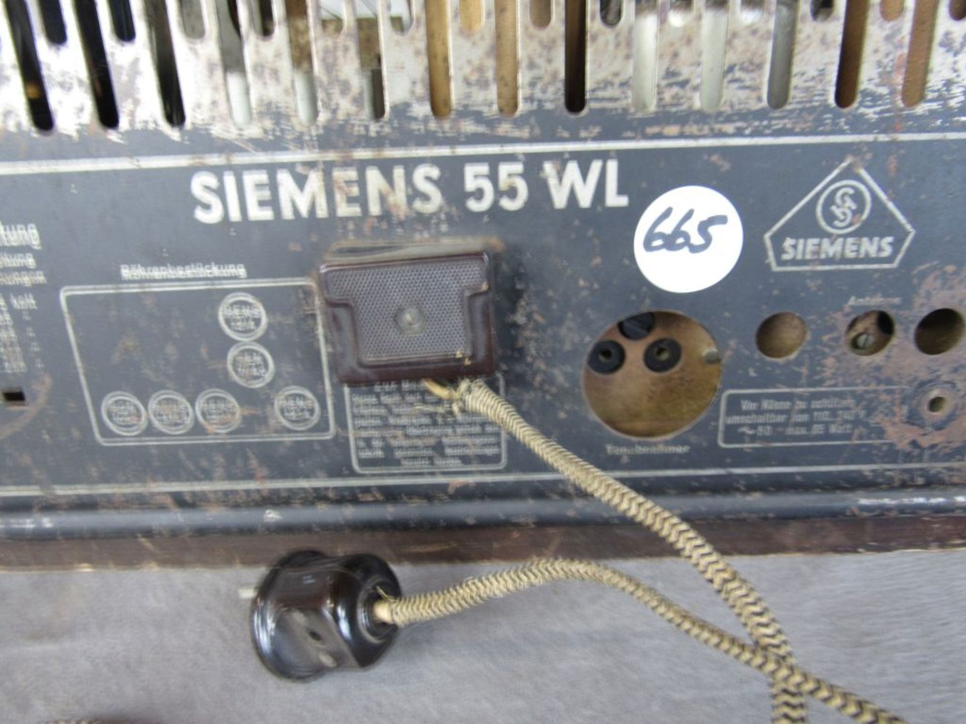 Röhrenradio Siemens 55WL von 1932-33 45x28x55cm - Bild 5 aus 6
