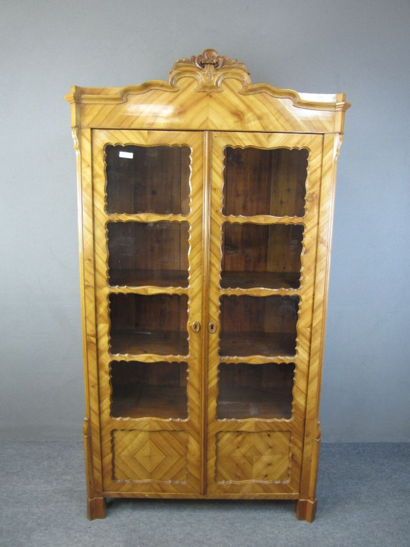 Vitrienenschrank Louis Phillipe sehr schöner Zustand ca.104x194x41cm