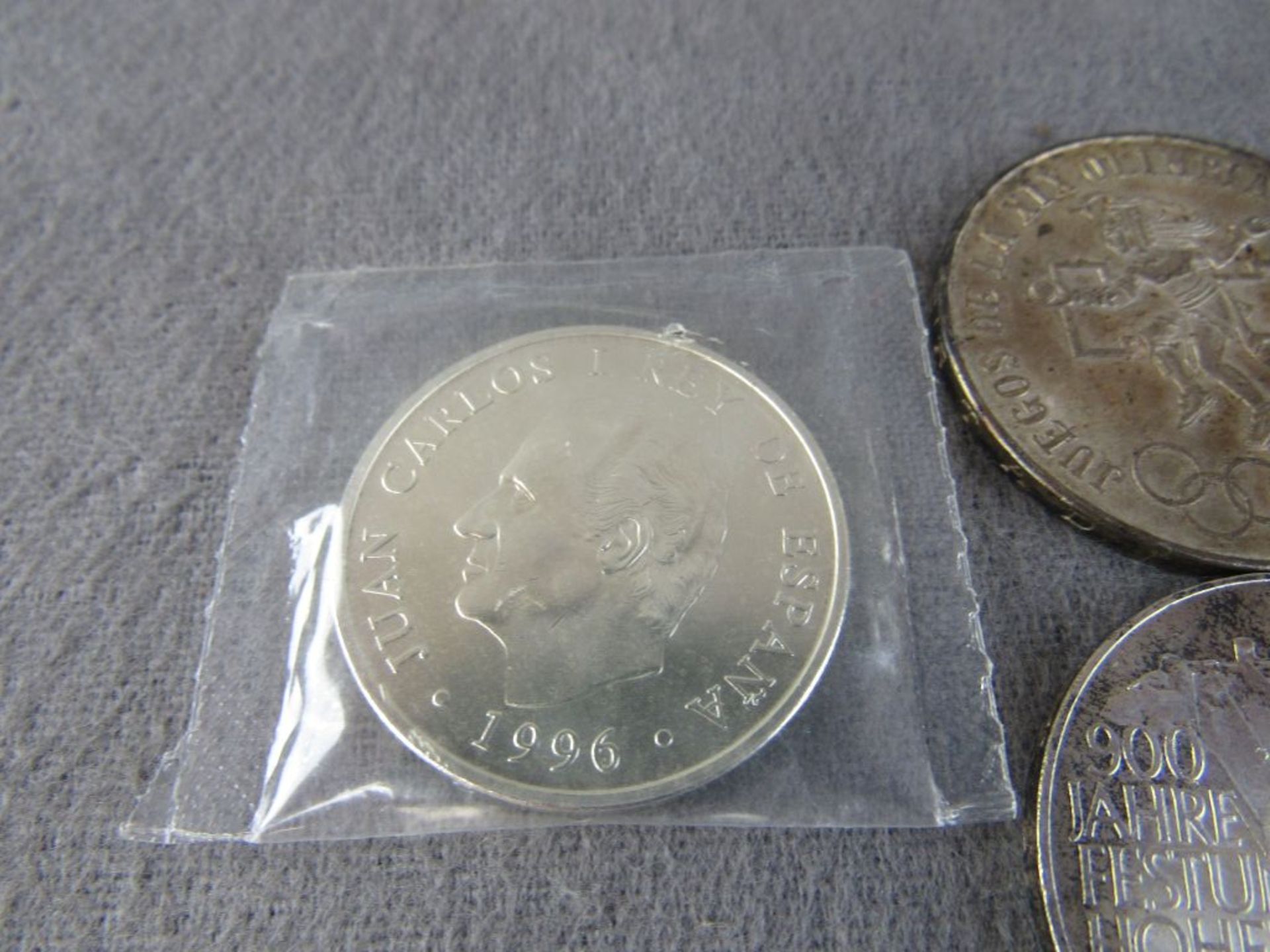 Interessantes Konvolut von fünf Silbermünzen unter anderem deutsches Reich - Image 5 of 5
