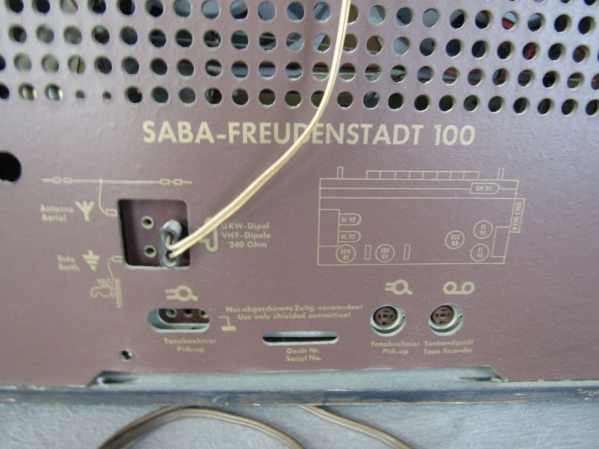 Röhrenradio Freudenstadt 100 Stereo 50er Jahre 60x28x38cm - Bild 7 aus 7