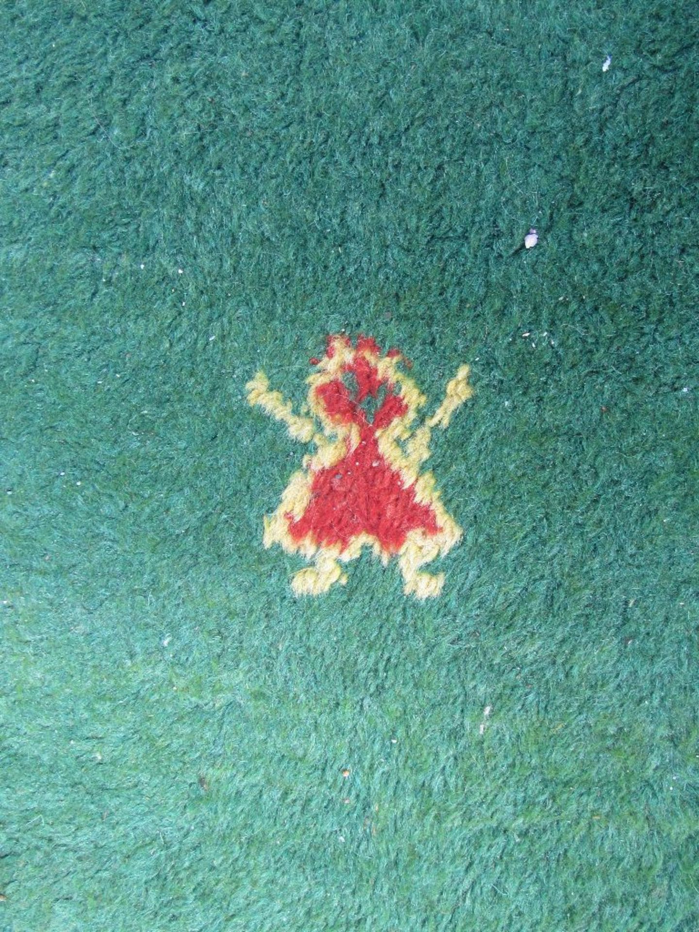 Schöner handgeknüpfter Teppich Tierornamentik Durchmesser ca.195cm - Image 3 of 6
