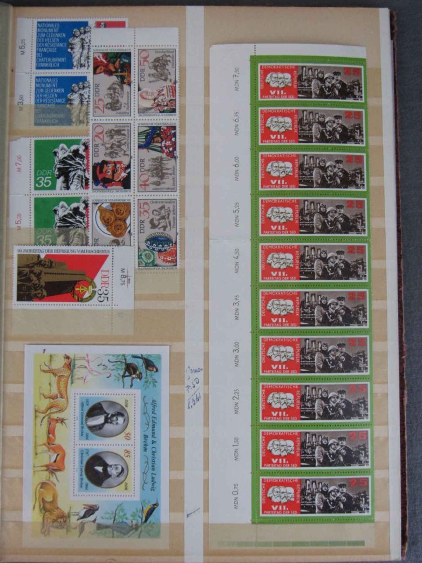Karton Deutschland von AD - 50ger Jahre für den Spezialisten, Bogenteile, Marken usw. - Bild 18 aus 18