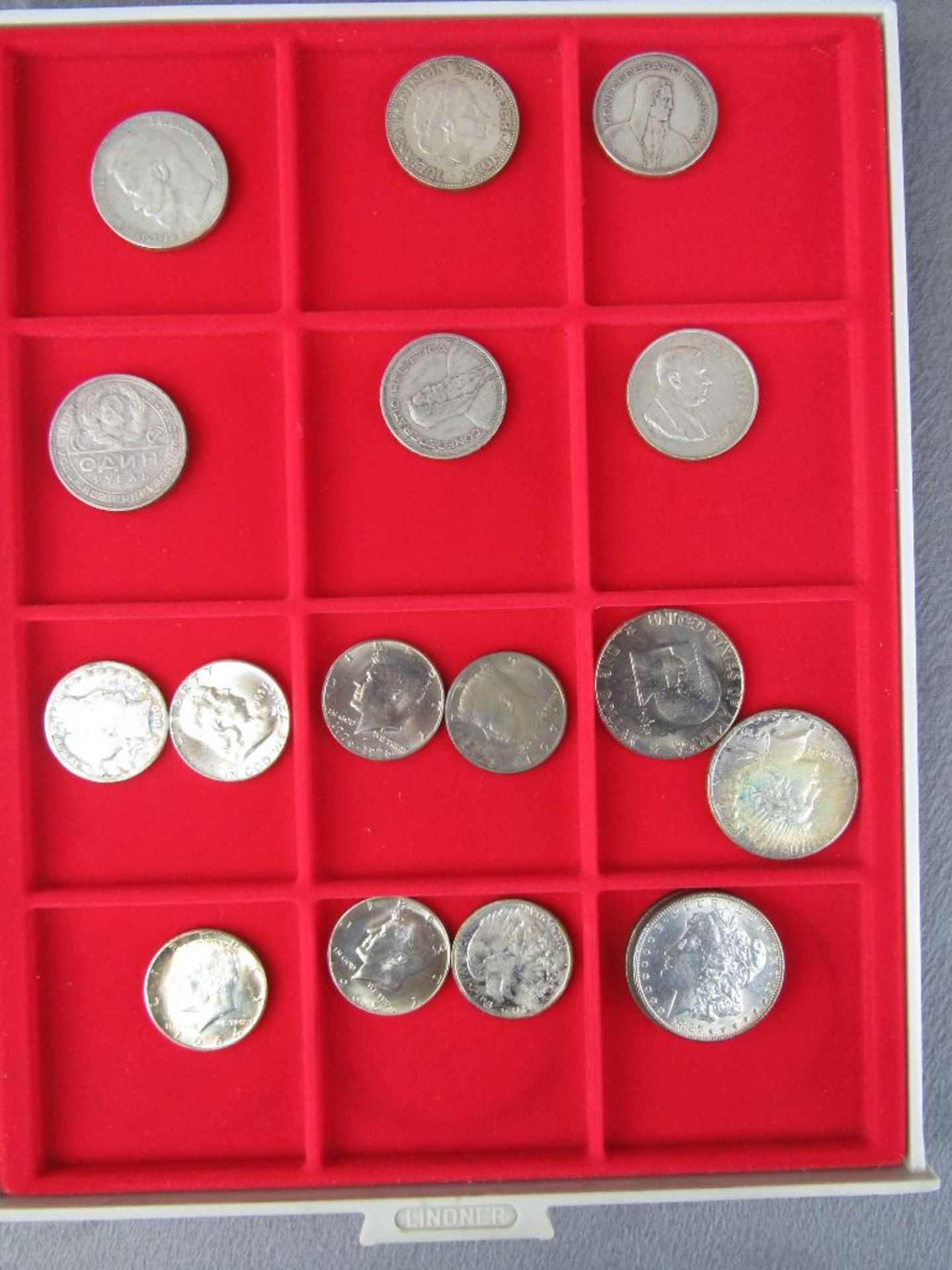 2 Schuber mit vielen Silbermünzen und einigen Nickel Münzen - Bild 2 aus 14