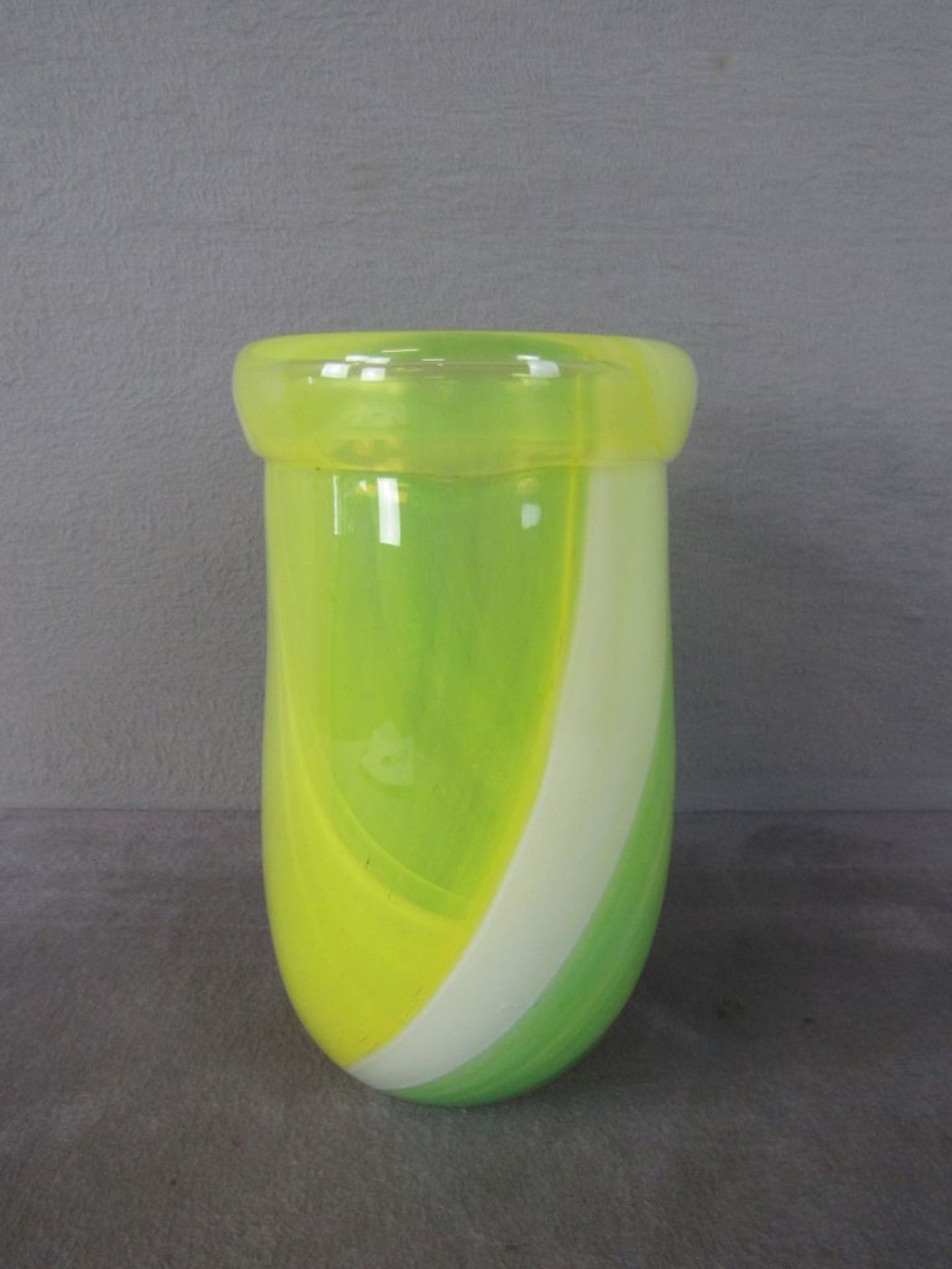 Kosta Boda Vase gelb/grün Schweden Anna Ehrner Höhe:24,5cm - Image 2 of 5