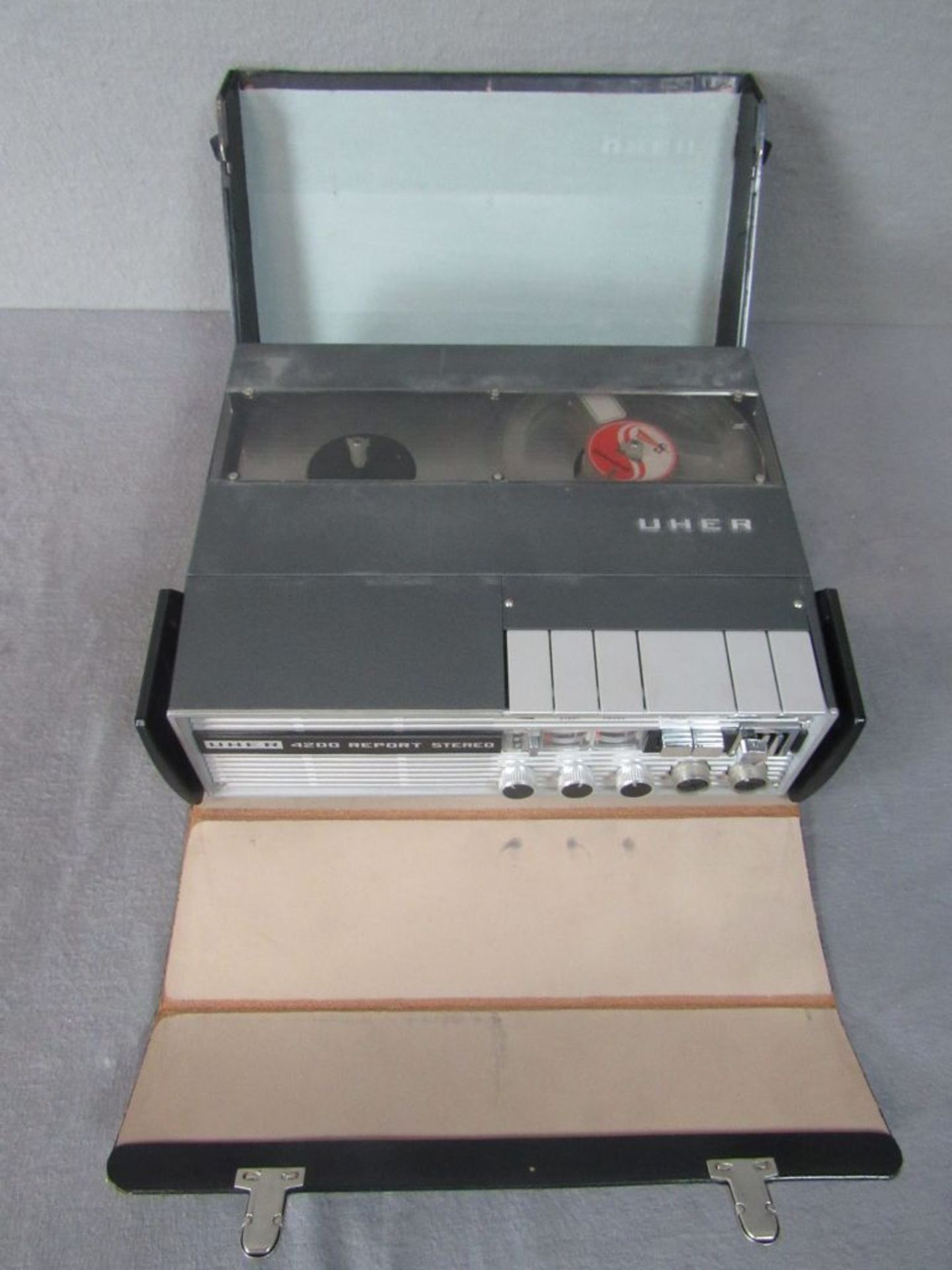 Seltenes Vintage 60er Jahre Reisetonbandgerät Uher 4200 Report ca.23,5x28x10cm