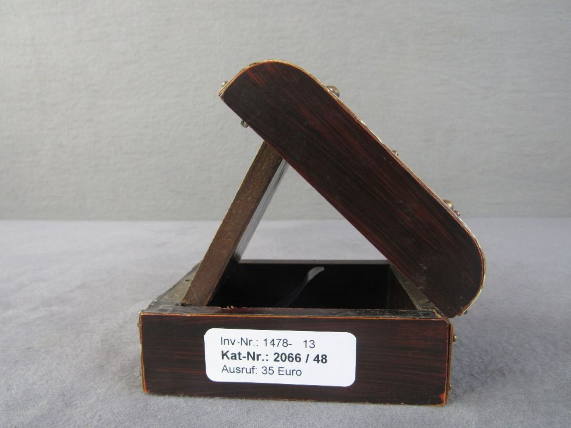 Uhrenhalter Holz mit Beschlägen 19. Jahrhundert - Image 5 of 5