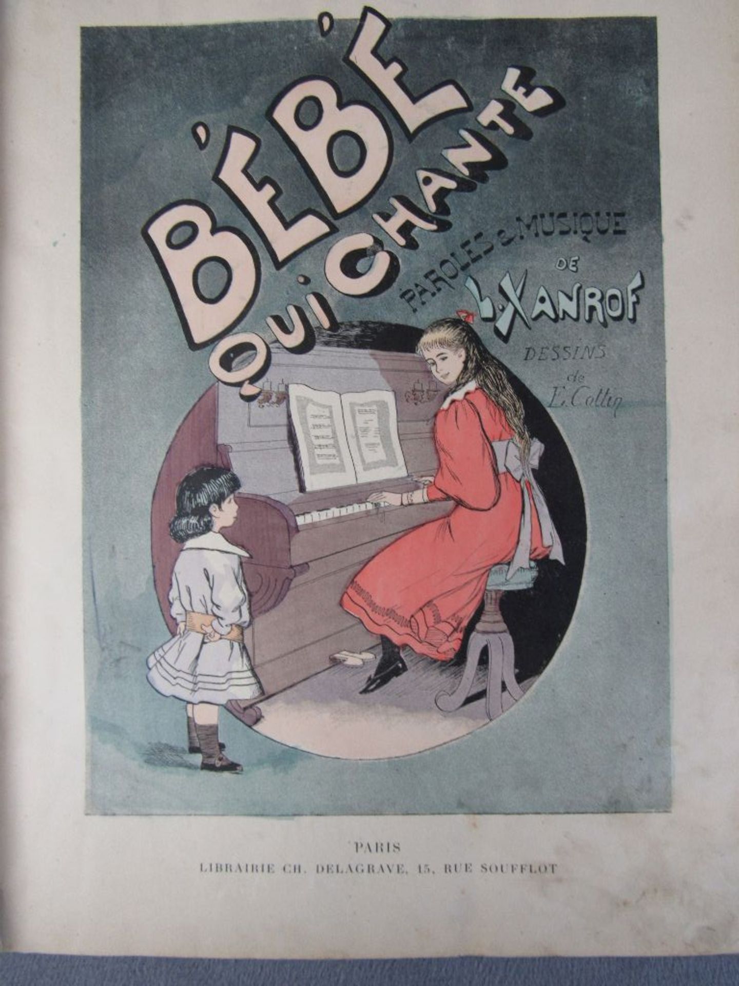 Zwei Bücher mit zahlreichen Illustrationen 1. bebe qui chante de L. xanrof dessins de E. Collin - Bild 4 aus 7