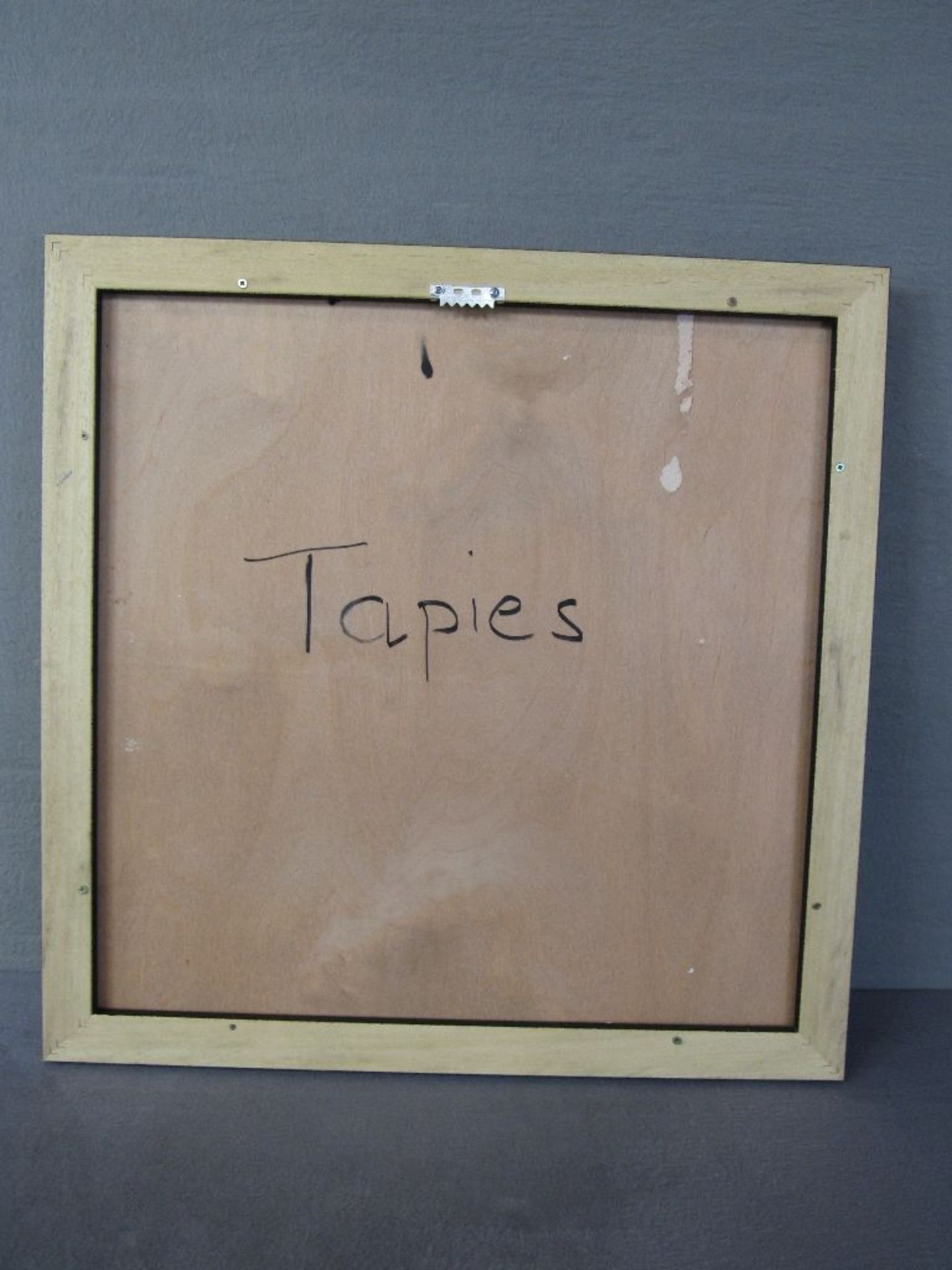 Gemälde bezeichnet Tapies-54x54cm - Image 6 of 6