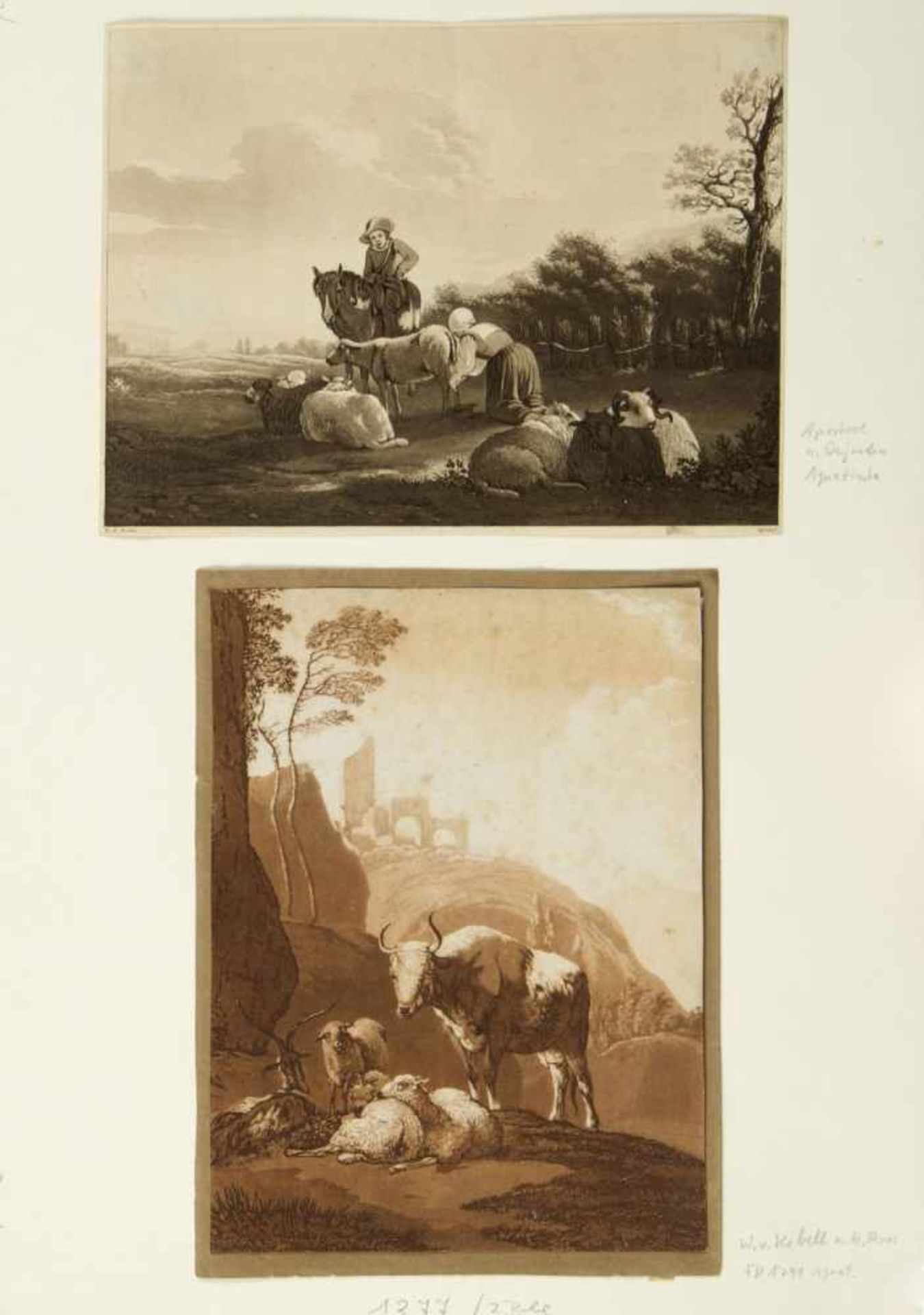 Kobell, Willhelm von. Berchem, Nicolas. Klein, Johann. Dietrich, Christian u.a. - Bild 2 aus 4