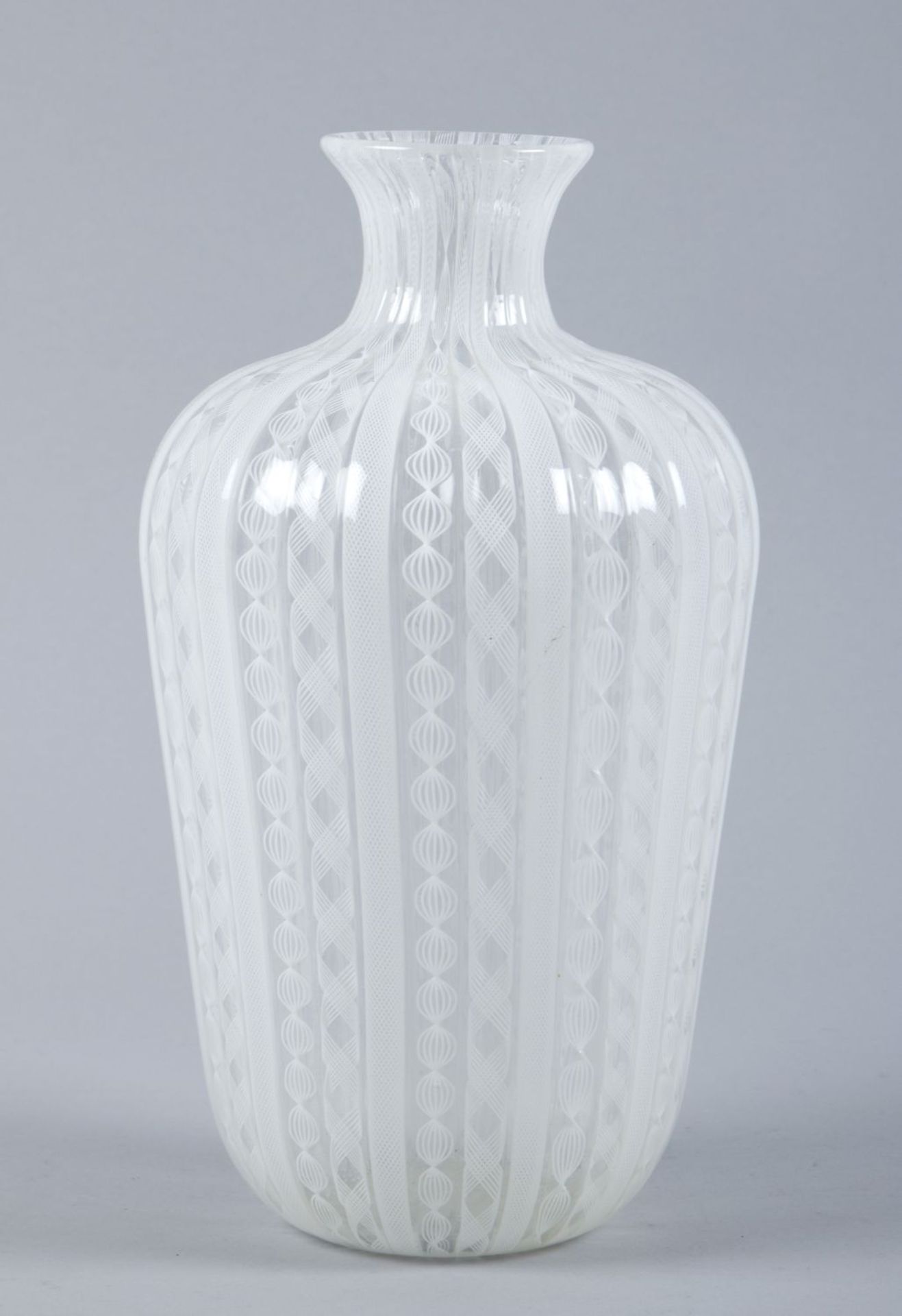 Murano-Vase "zanfirico"