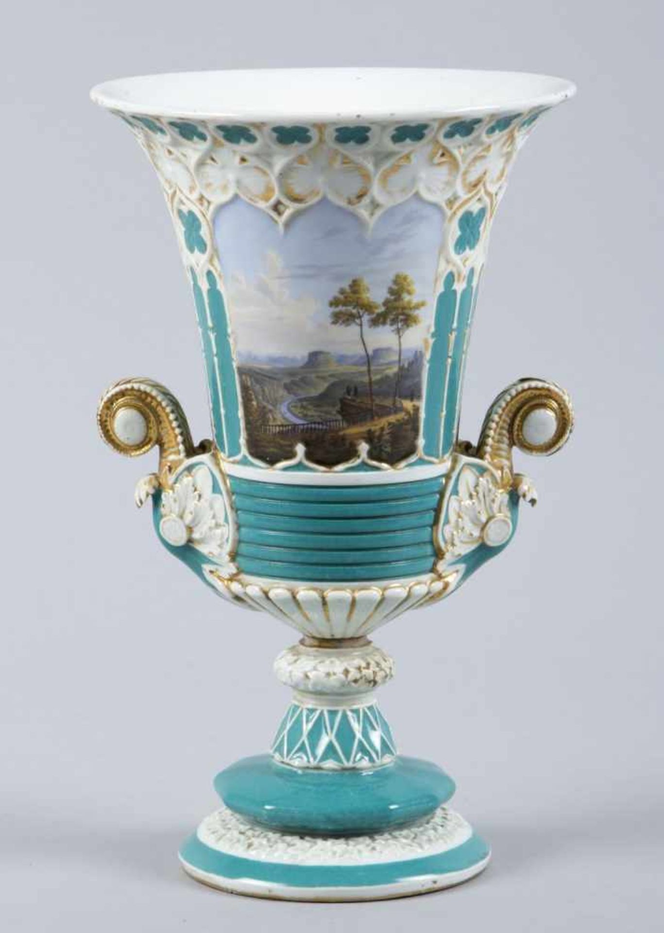Vase "Aussicht auf die Bastei in der Sächsischen Schweiz"<