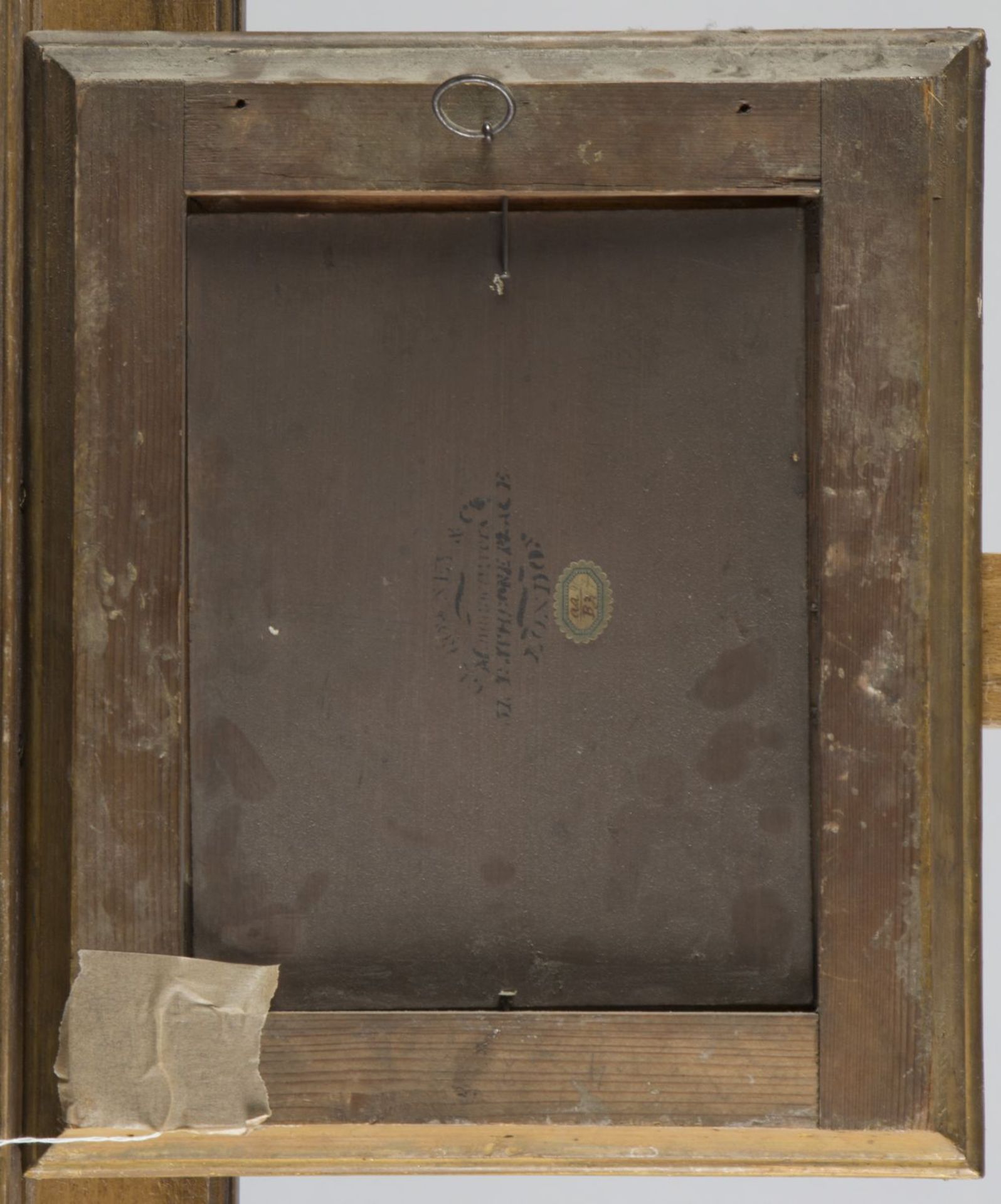 England, 19. Jh.Brustbild eines Offiziers. Öl/Karton. 23 x 17,5 cm. Gerahmt. - Bild 2 aus 2
