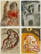 Chagall, Marc. 1887 Witebsk - Paul de Vence 1985Illustrationen für die Bibel. 5 Farblithographien.