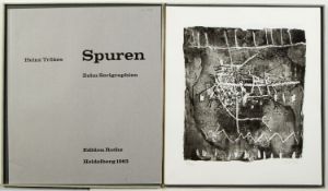 Trökes, Heinz. 1913 Hamborn - Berlin 1997Spuren. Mappe mit 10 Serigraphien. Sign. und num. Ex. 13/