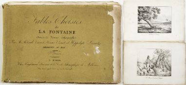Engelmann, Gottfried. 1788 - Mühlhausen - 1839Fables choisies de la Fontaine. 18 Lithographien.
