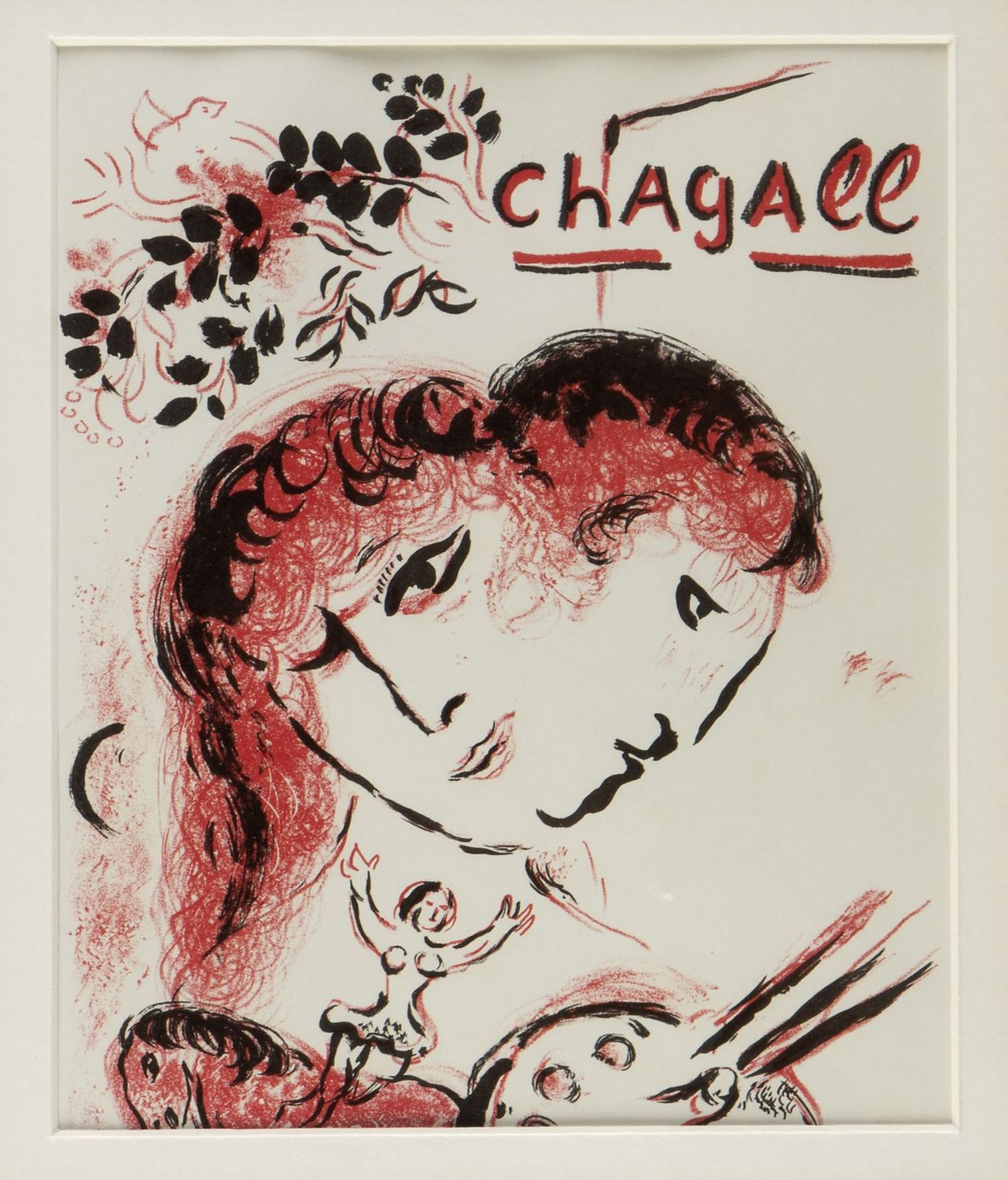 Chagall, Marc. 1887 Witebsk - Paul de Vence 1985Paar. Blumenbouquet. 2 Farblithographien aus - Bild 2 aus 3