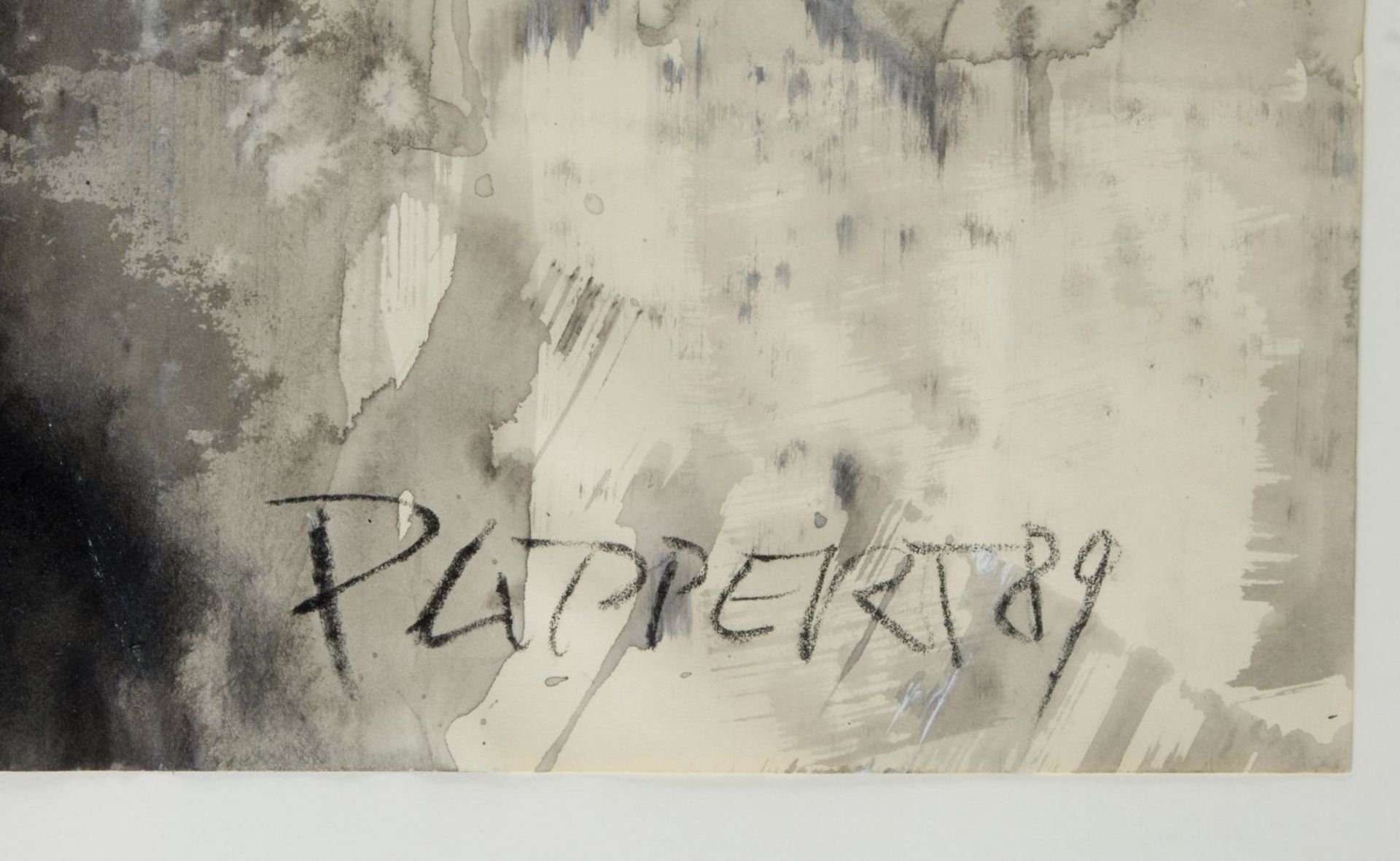 Lippert, Patricia. 1956 Luxembourg - Eppeldorf und BerlinKopflos (25). Tempera. Sign. und dat. (19) - Bild 2 aus 2