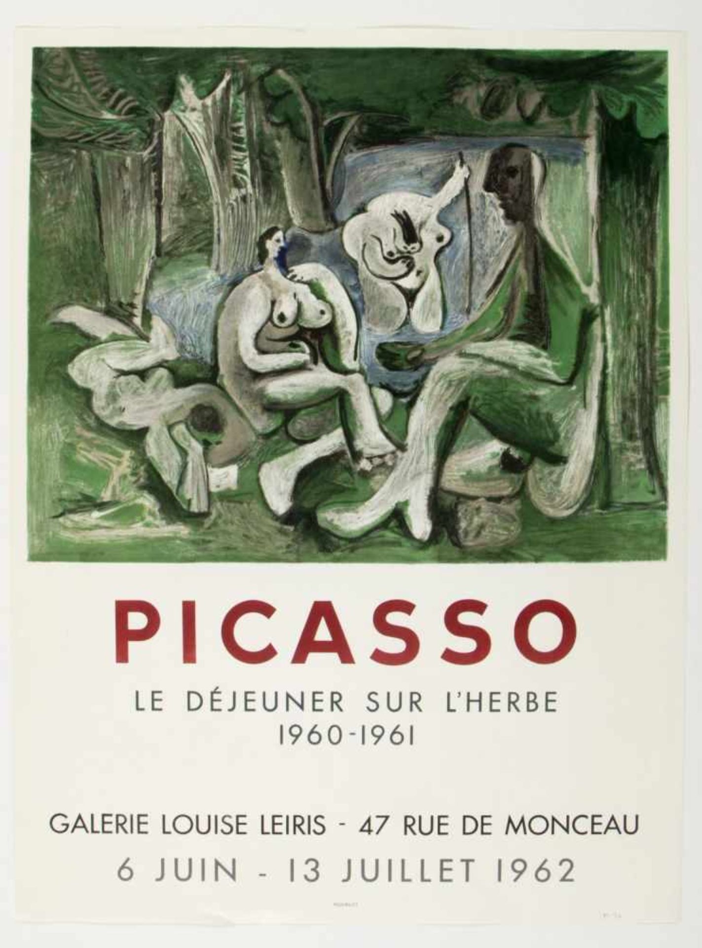 Picasso. Janssen. Chagall u.a.Ausstellungsplakate u.a. 16 Bll. versch. Techn. Bis 55,5 x 103 cm. - Image 5 of 5