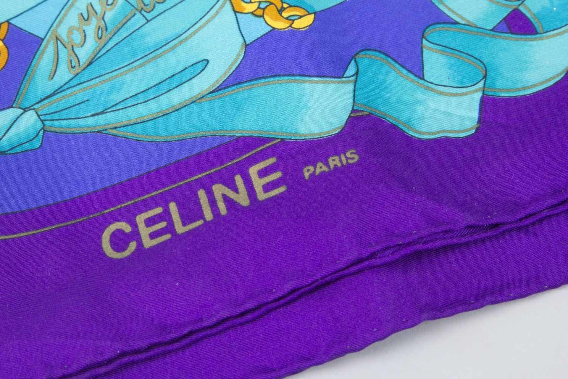 Handtasche von Diane von Fürstenberg und Celine-SeidentuchGrünes Nappaleder, seitliche Taschen in - Bild 3 aus 3
