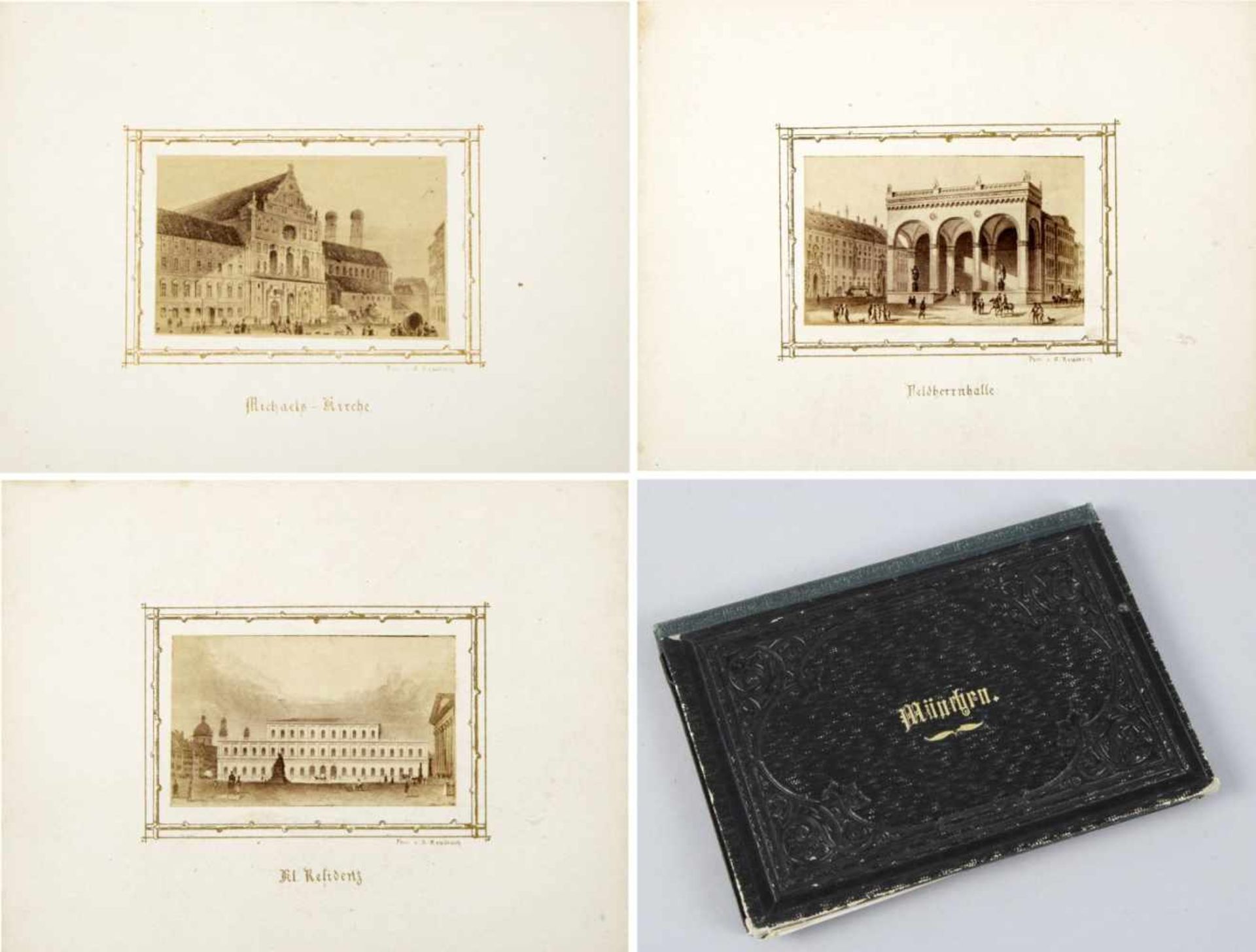 Reulbach, Ernst. 1823 - München - 1874München. 17 Photographien, auf Papier aufgeklebt. Auf der