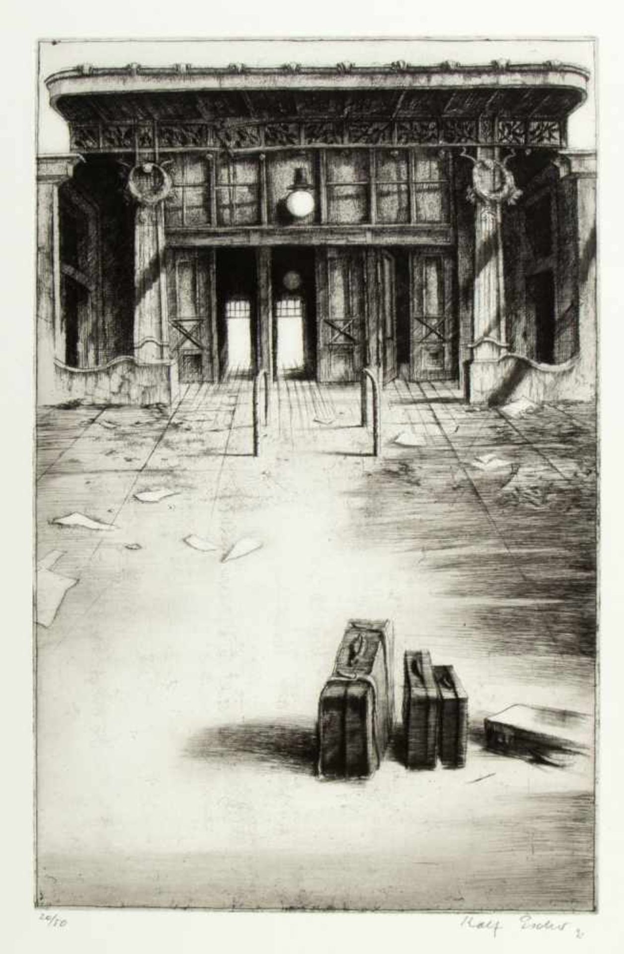 Escher, Rolf. 1936 HagenIm Friseursalon. La Gazzetta della Sport. Bibliothek. Endstation u.a. 18 - Image 5 of 5