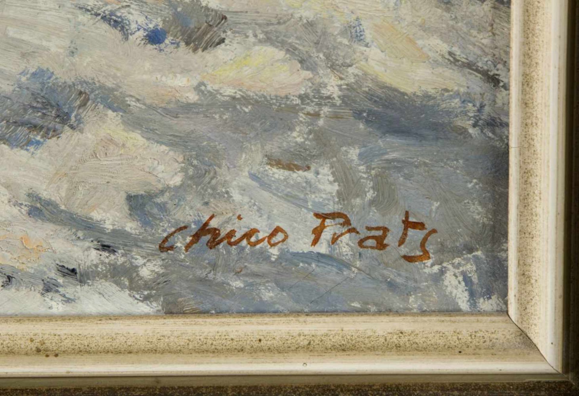 Chico Prats, Jose Manuel. 1916 - Barcelona - 2006Mercado en Ibiza. Öl/Lwd. Sign. 54 x 65 cm. - Bild 2 aus 3