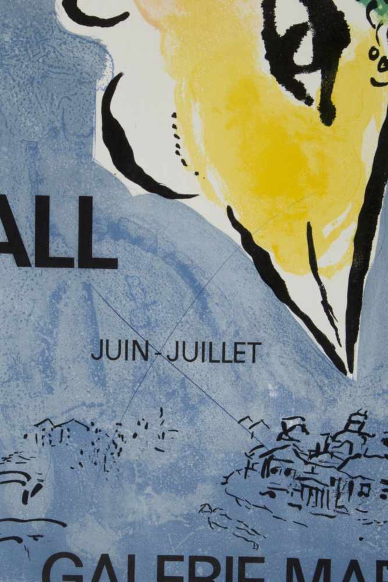 Picasso. Janssen. Chagall u.a.Ausstellungsplakate u.a. 16 Bll. versch. Techn. Bis 55,5 x 103 cm. - Image 4 of 5