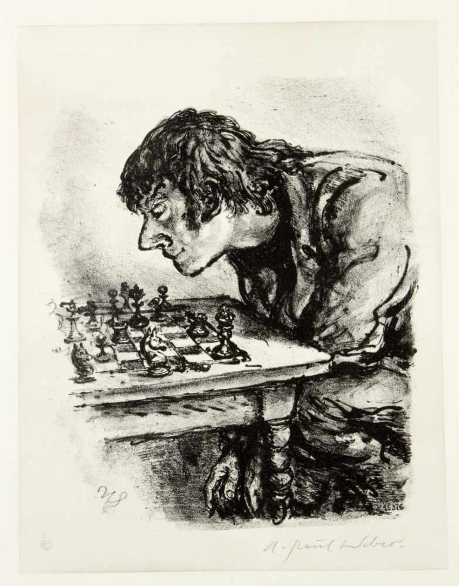 Weber, Andreas Paul. 1893 Arnstadt - Schretstaken 1980Schachspieler. Die neue Melodie. Verdammter - Bild 4 aus 5