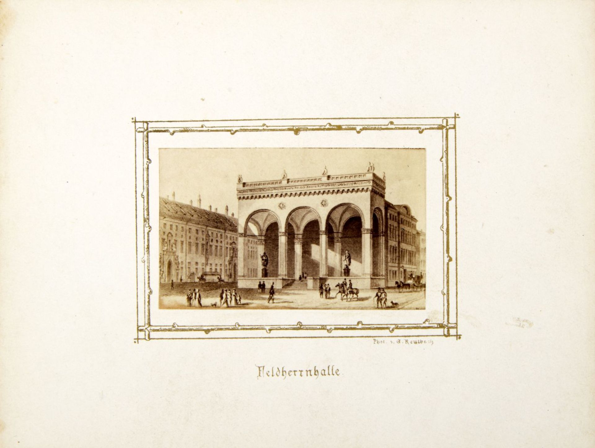 Reulbach, Ernst. 1823 - München - 1874München. 17 Photographien, auf Papier aufgeklebt. Auf der - Bild 2 aus 5