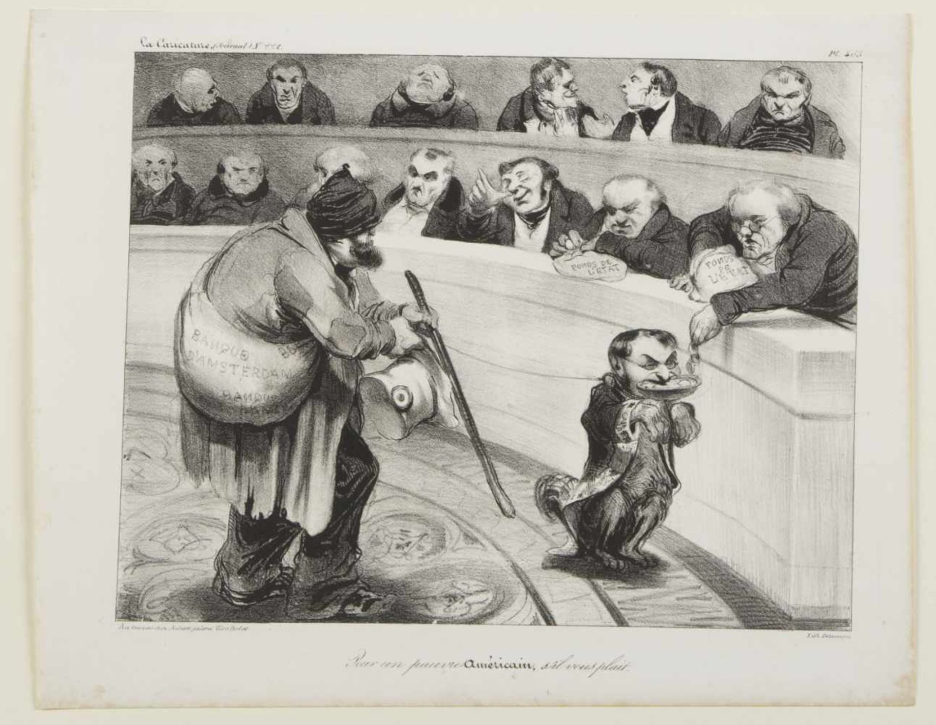Hogarth. Delaunois u.a.Karikaturen, Ansichten u.a. 32 Bll. versch. Techn. Bis 44 x 46 cm. - Bild 2 aus 3