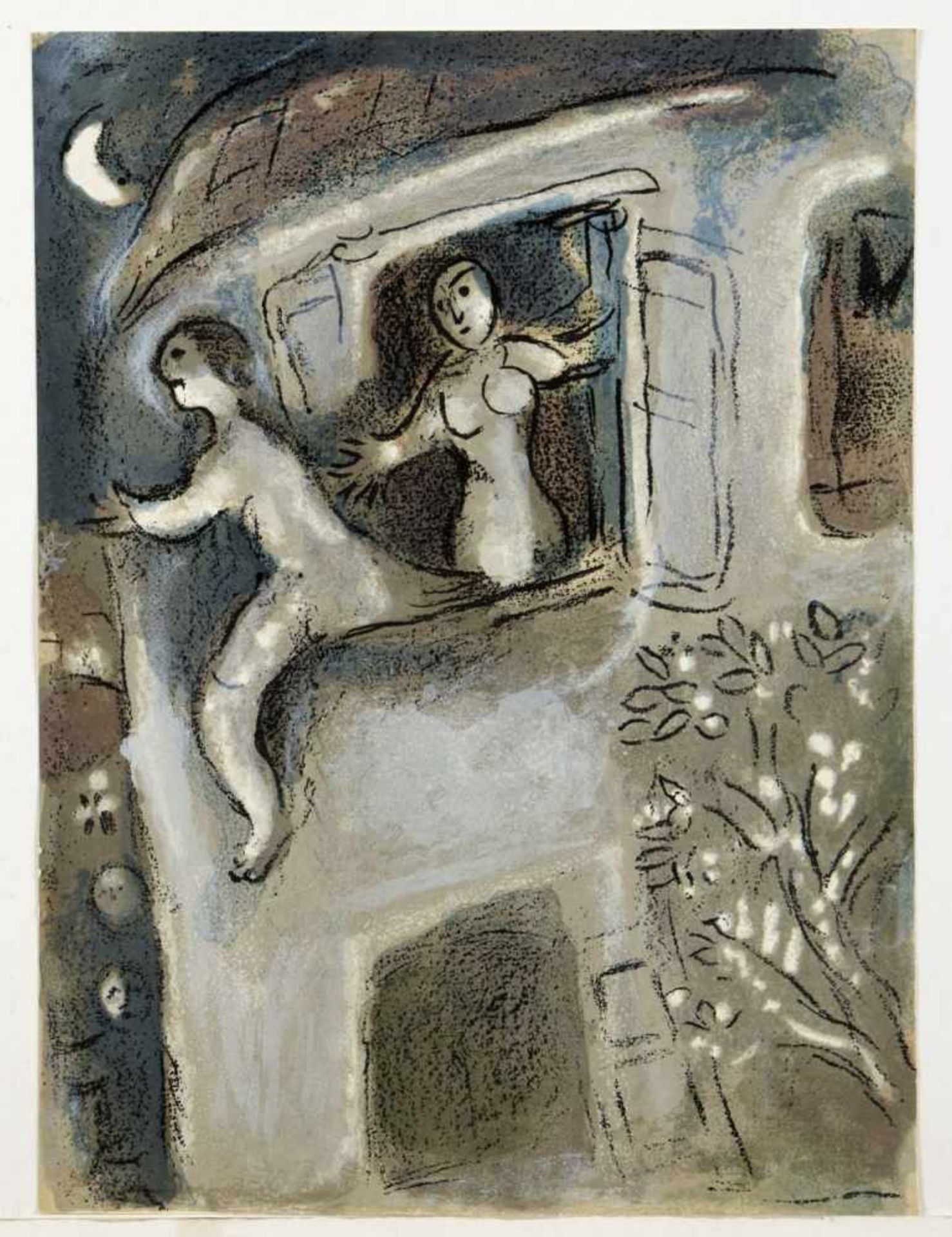 Chagall, Marc. 1887 Witebsk - Paul de Vence 1985Dessins pour la bible. 19 lose Farblithographien und - Image 6 of 6