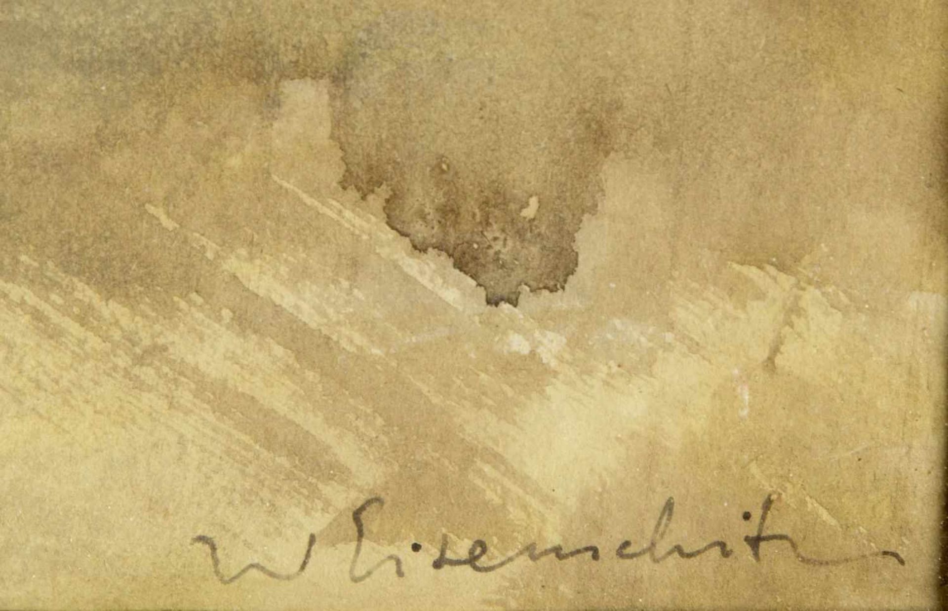 Eisenhut, Willy. 1889 - 1974Südliche Küstenlandschaft. Aquarell. Sign. 37,5 x 51 cm. Oben links - Bild 2 aus 2