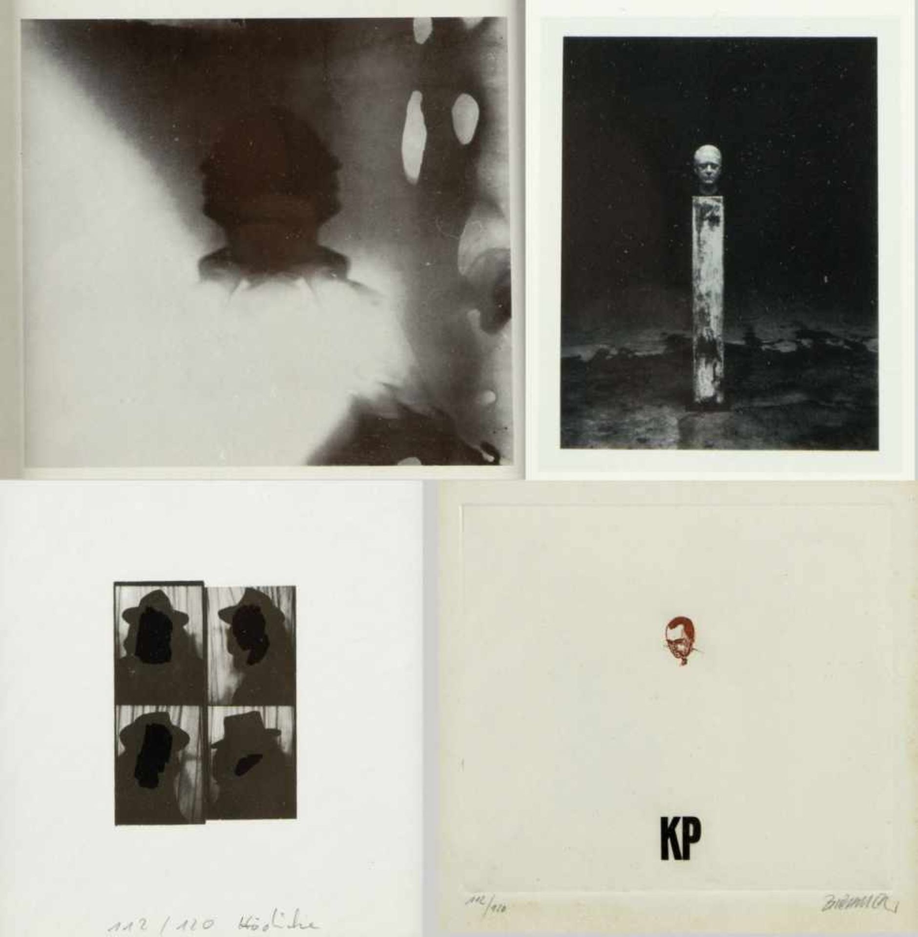 Polke, Sigmar. Richter, Gerhard u.a.Selbstbildnis. Selbstbildnis u.a. 2 Offset. 1 Radierung. 1