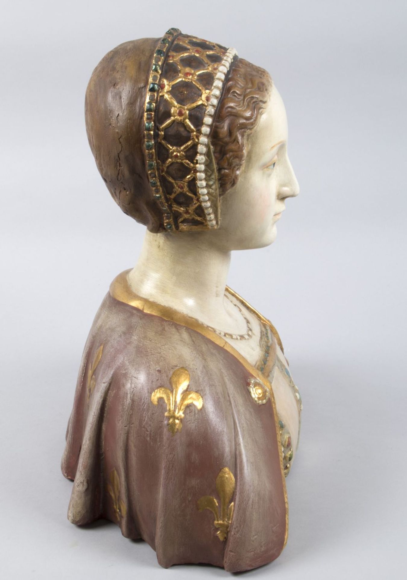 Büste einer Hofdame im Stile des 16. Jahrhunderts - Image 4 of 5