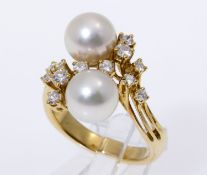 Feiner Perl-Brillant-Ring