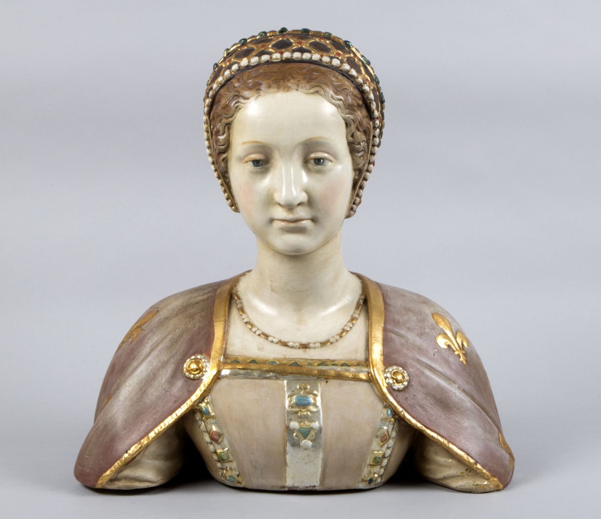 Büste einer Hofdame im Stile des 16. Jahrhunderts