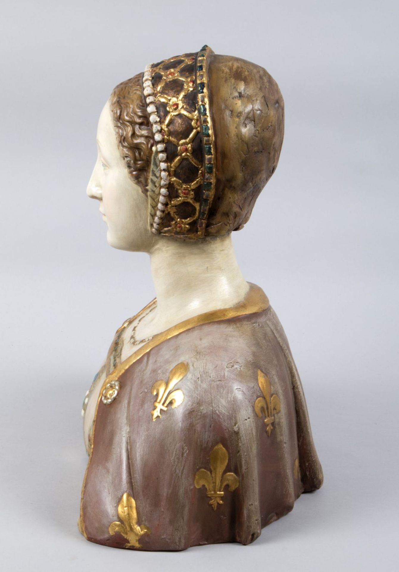 Büste einer Hofdame im Stile des 16. Jahrhunderts - Image 2 of 5