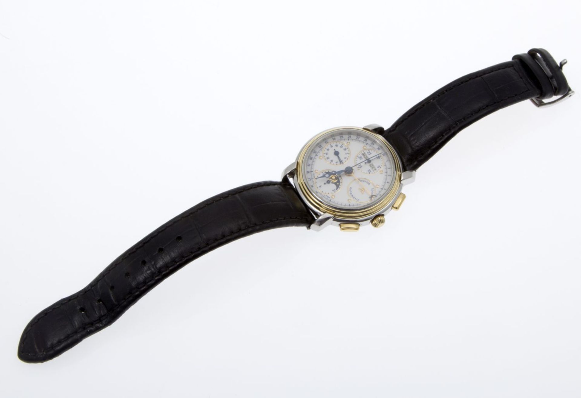 Automatische Armbanduhr von Maurice LaCroix mit Chronograph und Vollkalender - Bild 2 aus 4