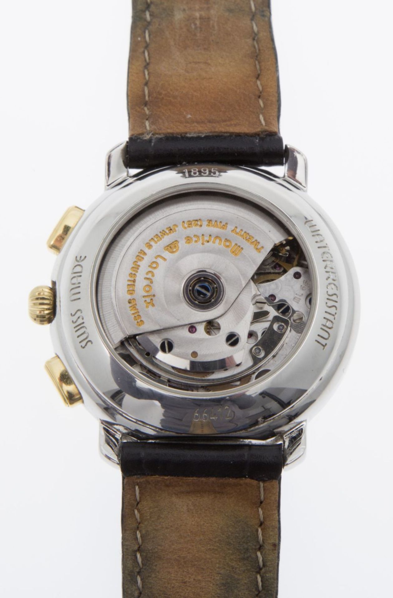Automatische Armbanduhr von Maurice LaCroix mit Chronograph und Vollkalender - Bild 4 aus 4
