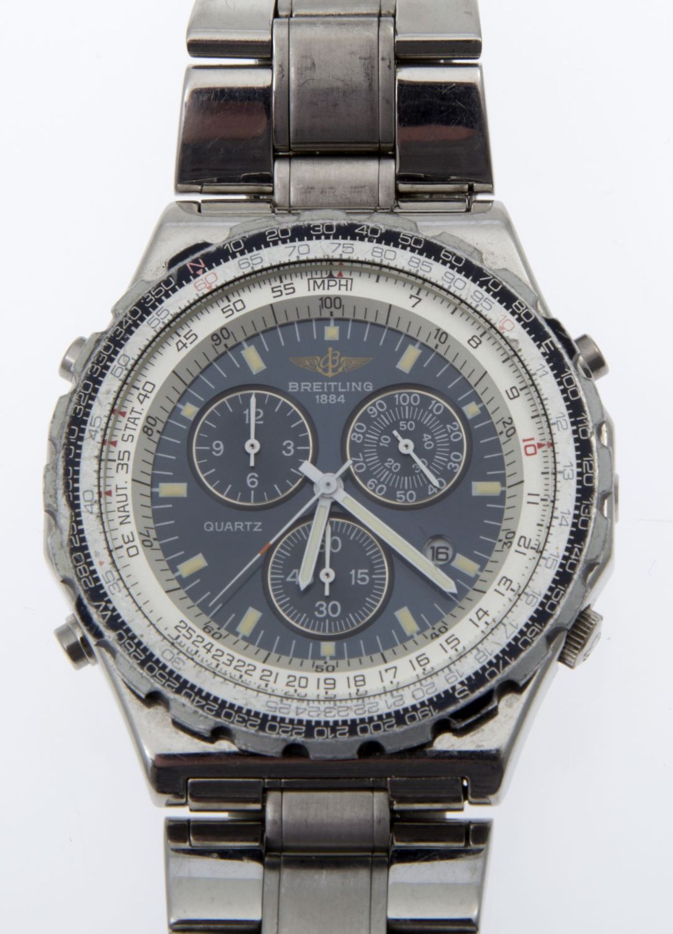 Breitling-Armbanduhr "Jupiter Pilot" mit Chronograph - Bild 2 aus 3