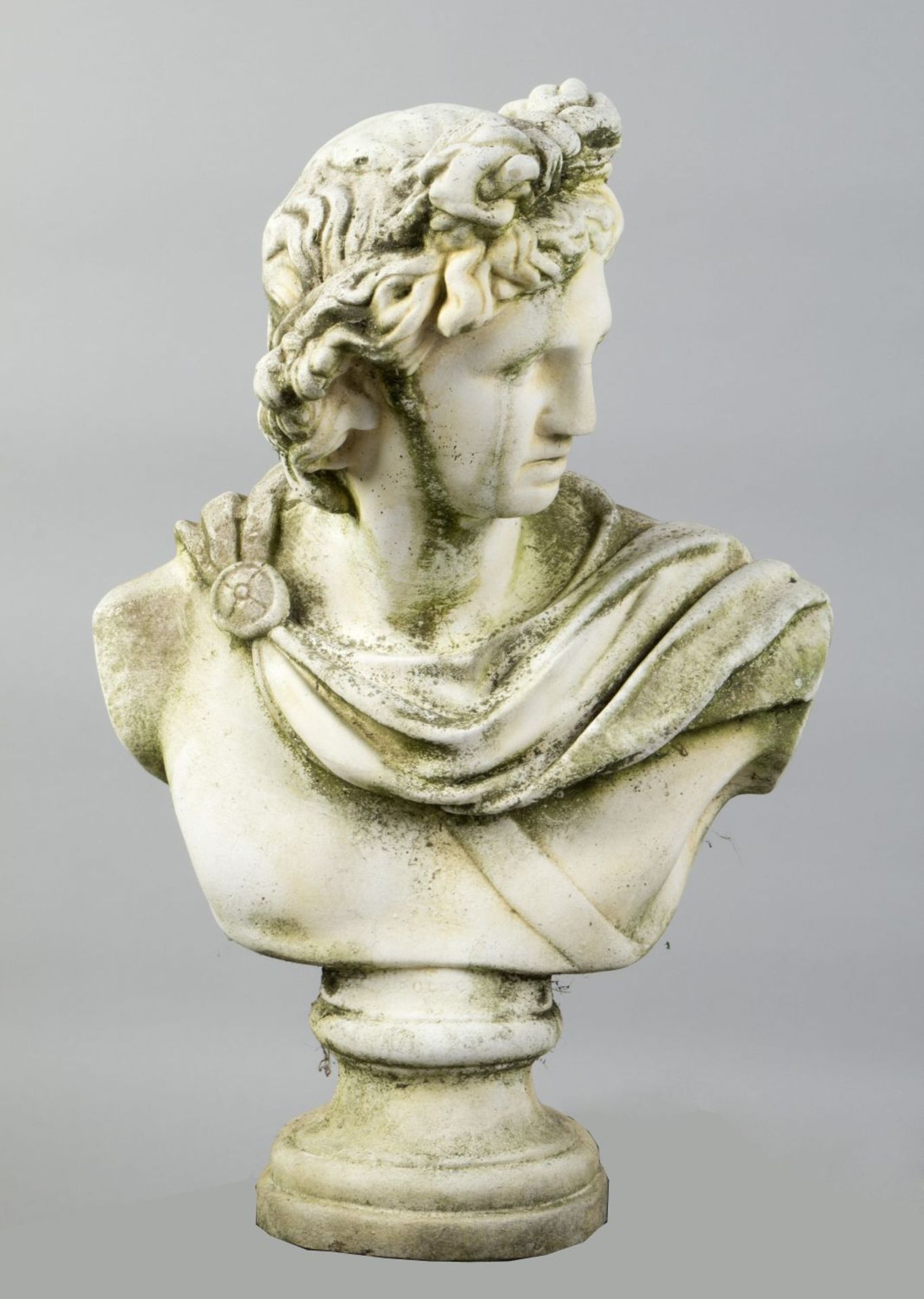 Gartenfigur Büste des Apollo von Belvedere