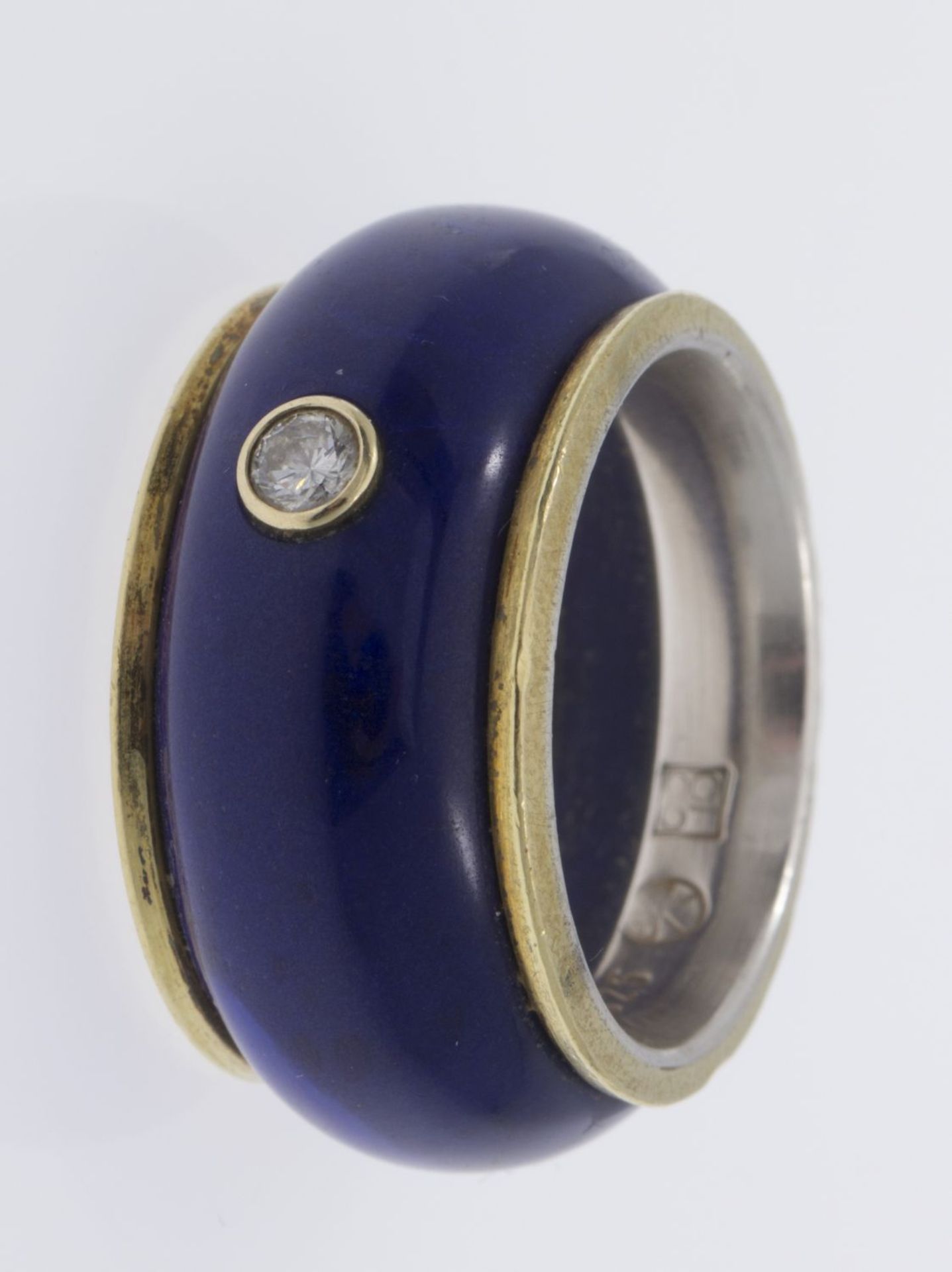 Lapislazuli-Schmuckset aus Ring und Collier - Bild 3 aus 6