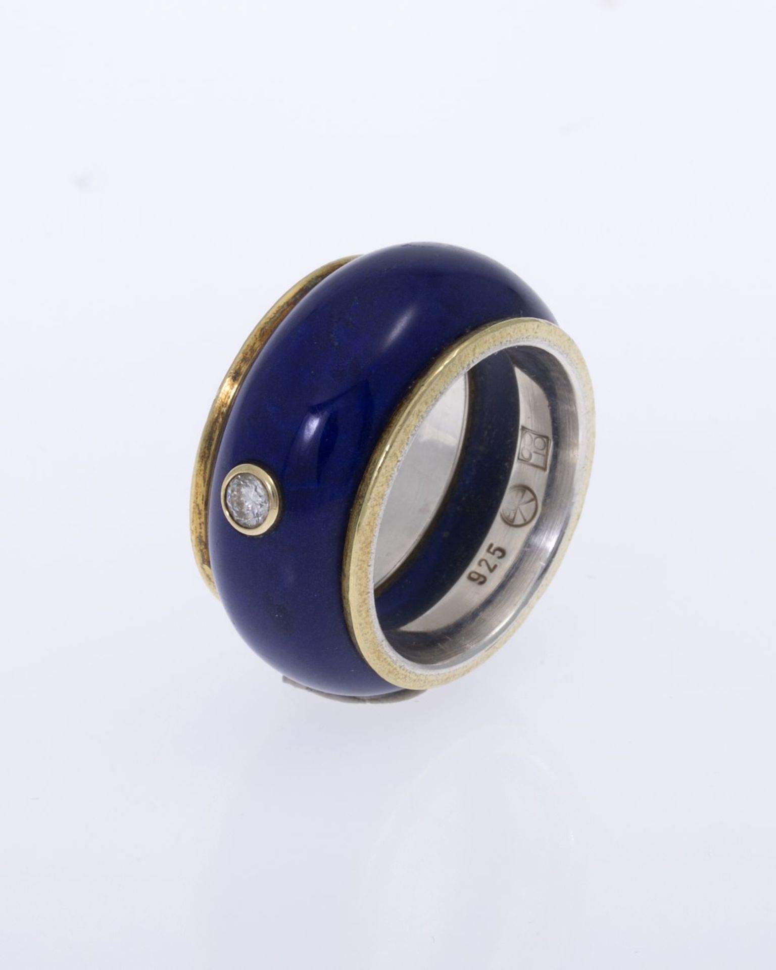 Lapislazuli-Schmuckset aus Ring und Collier - Bild 5 aus 6