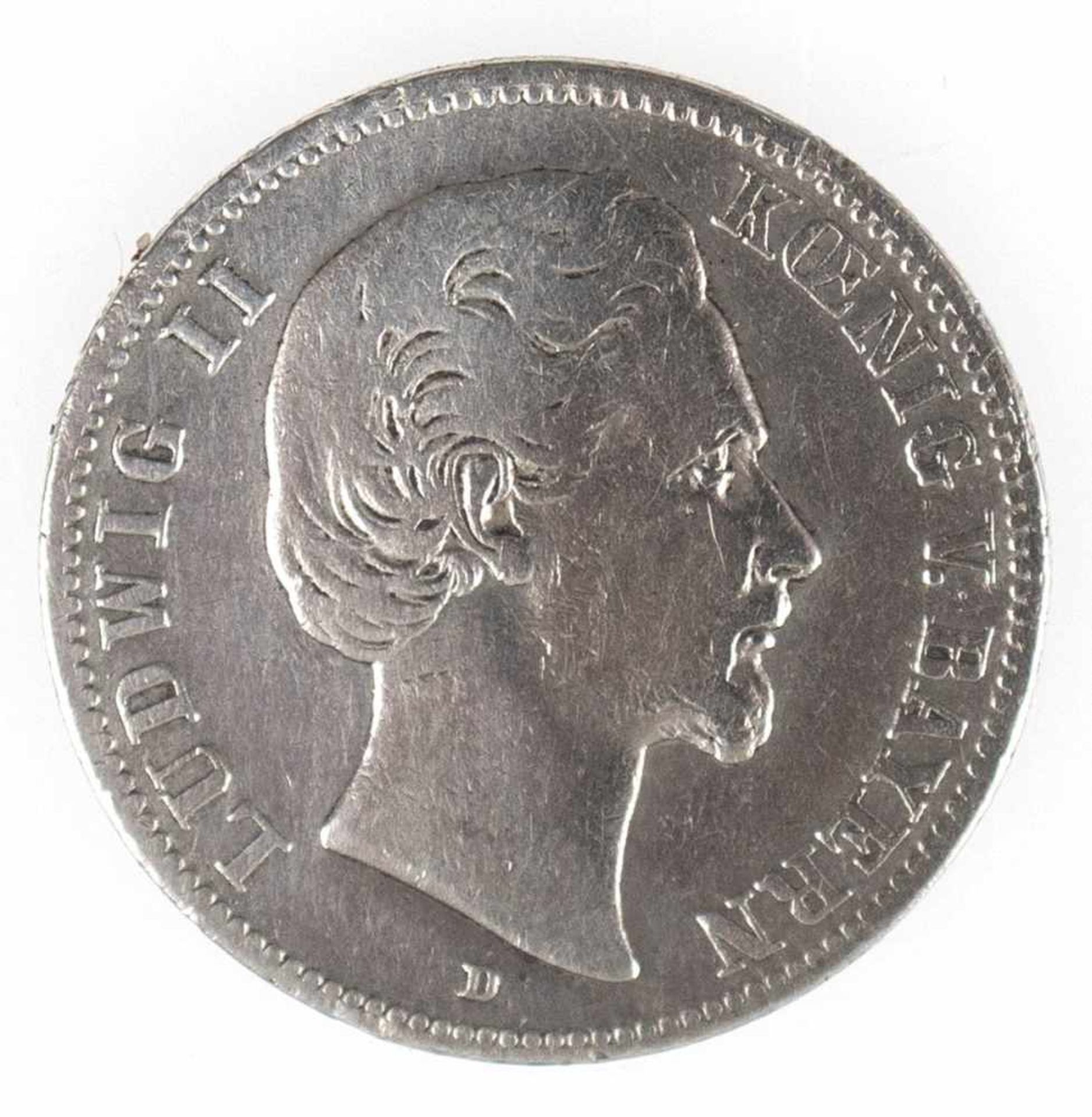 2 Mark, Bayern, 1876 D, Ludwig II