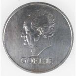 5 Mark, Deutsches Reich, 1932 A, Goethe, Galvano, Korrosionspuren auf der Rückseite, Nachprägung