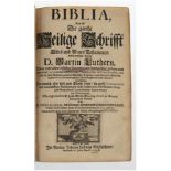 Luther-Bibel, 1704, Altes und neues Testament, Verlag Johann Ludwig Gleditschens, mitzahlreichen